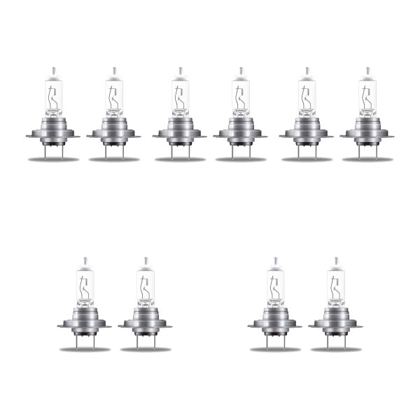 10 Glühlampen H7 12V 55W PX26d OSRAM NIGHT BREAKER® SILVER passend für PKW