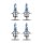 4 Glühlampen H4 12V 60 55W P43t OSRAM NIGHT BREAKER® LASER passend für PKW