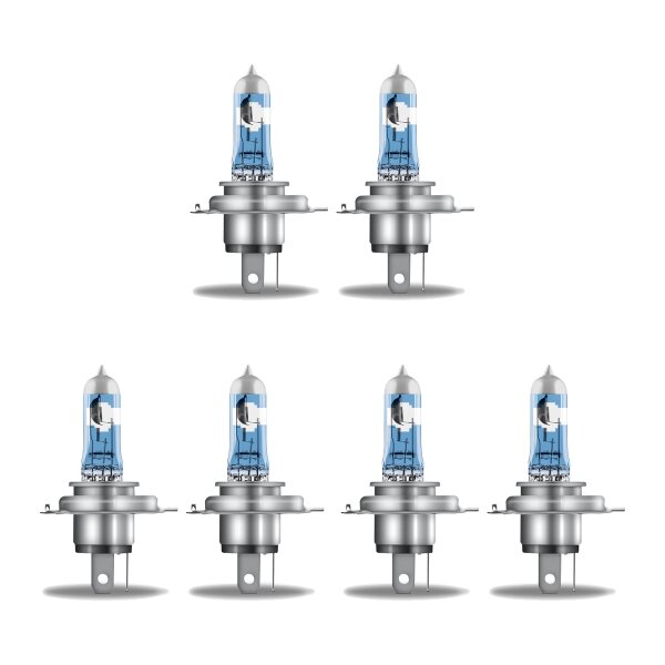 6 Glühlampen H4 12V 60 55W P43t OSRAM NIGHT BREAKER® LASER passend für PKW