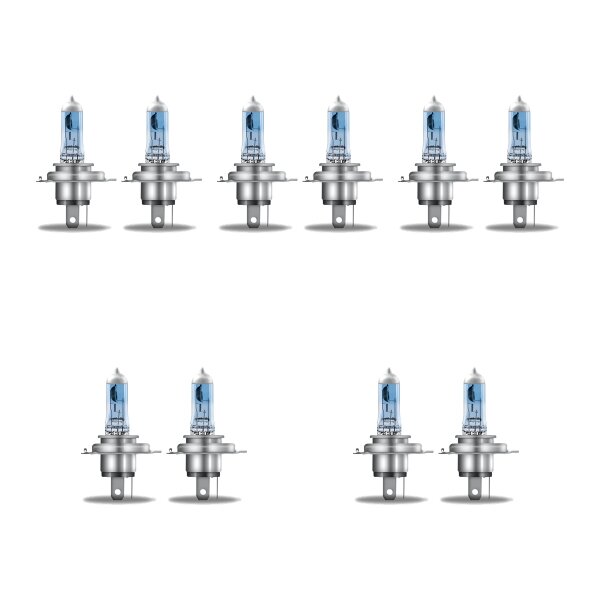 10 Glühlampen H4 12V 60 55W P43t OSRAM COOL...