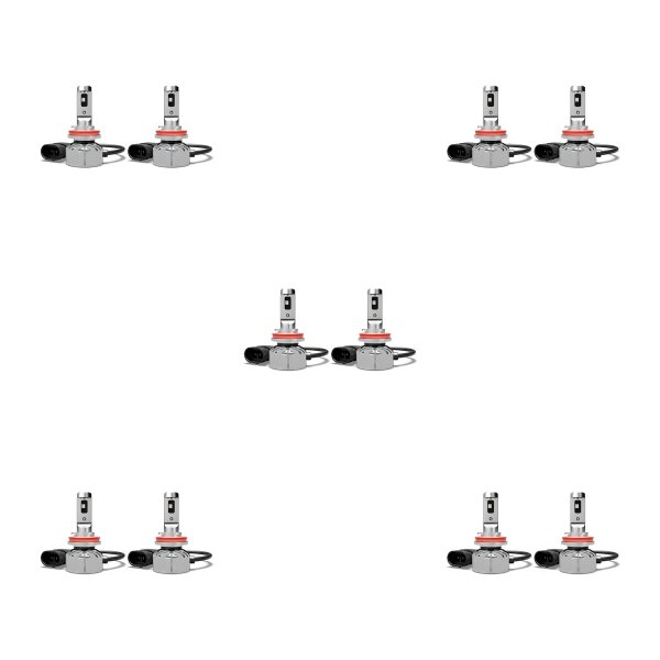 10 Bulbs for Front Fog Light H16 LED 12V 4W PGJ19-3 OSRAM suitable for cars