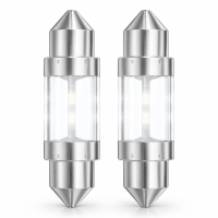 10 Glühlampen C5W Retro 12V 6000k ECE-geprüft OSRAM NIGHT BREAKER LED superhell