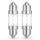10 Glühlampen C5W Retro 12V 6000k ECE-geprüft OSRAM NIGHT BREAKER LED superhell