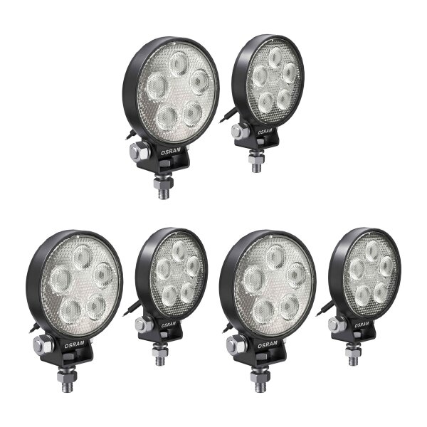 6 Zusatzscheinwerfer LED 8W geschraubt 550 lm...