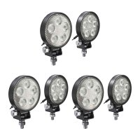 6 Zusatzscheinwerfer LED 8W geschraubt 550 lm Licht-Experte OSRAM Round VX70-SP