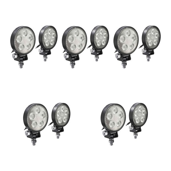 10 Zusatzscheinwerfer LED 8W geschraubt 550 lm...