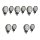10 Zusatzscheinwerfer LED 8W geschraubt 550 lm Licht-Experte OSRAM Round VX70-SP