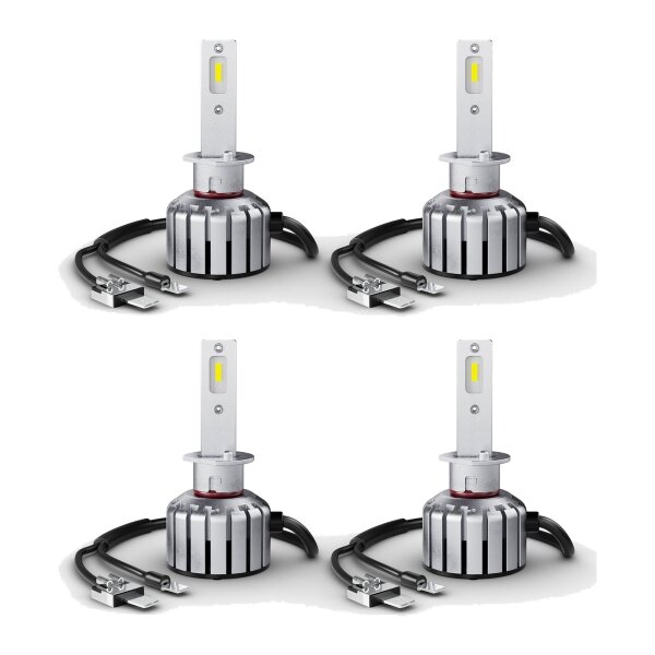 4 Glühlampen LED 12V 16W P14.5s 6.000K 1.550lm OSRAM NIGHT BREAKER LED H1
