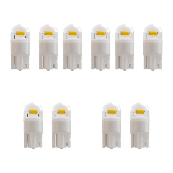 10 Glühlampen Innenraum W5W auf LED 12V 1W W2.1x9.5d OSRAM NIGHT BREAKER für PKW