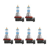 6 Bulbs H11 12V 55W PGJ19-2 Light Expertise OSRAM NIGHT...