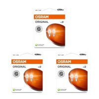 6 Bulbs Interior W1,2W 12V 1,2W W2x4.6d OSRAM ORIGINAL...