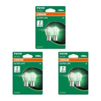 6 Glühlampen Blinkleuchte P21W 12V 21W BA15s OSRAM...