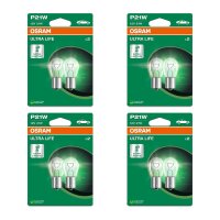 8 Indicator Bulbs P21W 12V 21W BA15s OSRAM ULTRA LIFE for...