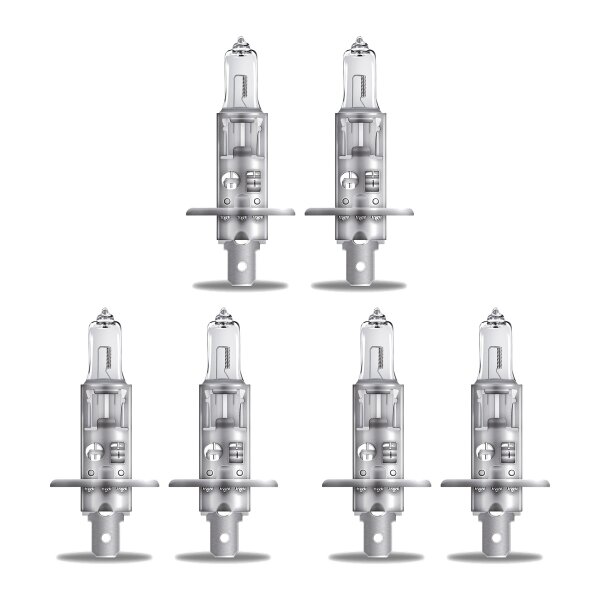 6 Glühlampen H1 12V 55W P14.5s OSRAM ULTRA LIFE passend für diverse PKW