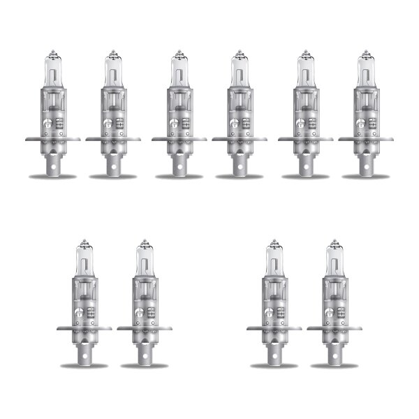 10 Glühlampen H1 12V 55W P14.5s OSRAM ULTRA LIFE passend für diverse PKW