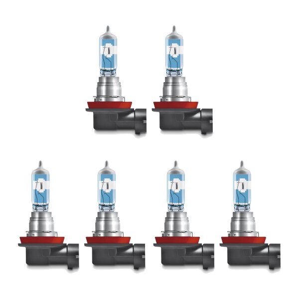 6 Glühlampen H8 12V 35W PGJ19-1 OSRAM NIGHT BREAKER® LASER passend für PKW