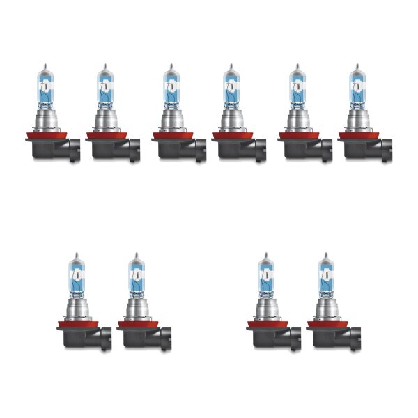 10 Bulbs H8 12V 35W PGJ19-1 OSRAM NIGHT BREAKER® LASER suitable for cars