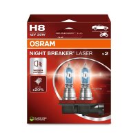 10 Glühlampen H8 12V 35W PGJ19-1 OSRAM NIGHT...