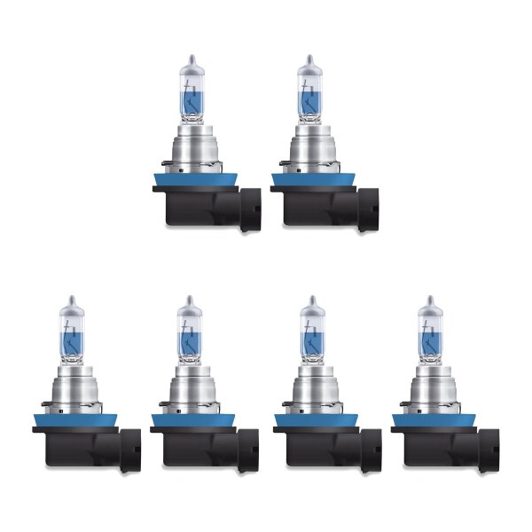 6 Bulbs H8 12V 35W PGJ19-1 4.800K OSRAM COOL BLUE INTENSE suitable for cars