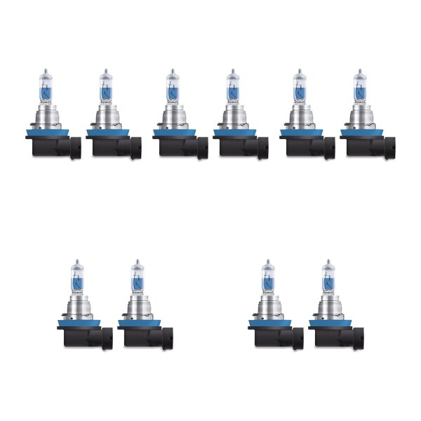 10 Bulbs H8 12V 35W PGJ19-1 4.800K OSRAM COOL BLUE INTENSE suitable for cars