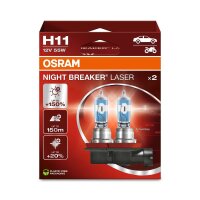 8 Glühlampen H11 12V 55W PGJ19-2 OSRAM NIGHT...