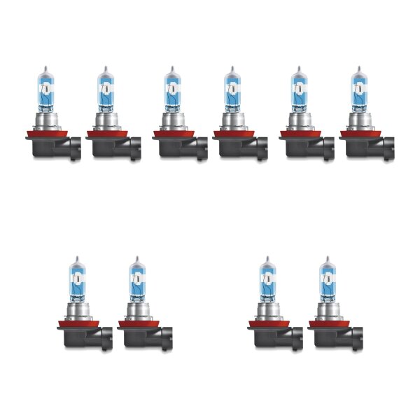 10 Bulbs H11 12V 55W PGJ19-2 OSRAM NIGHT BREAKER® LASER suitable for cars