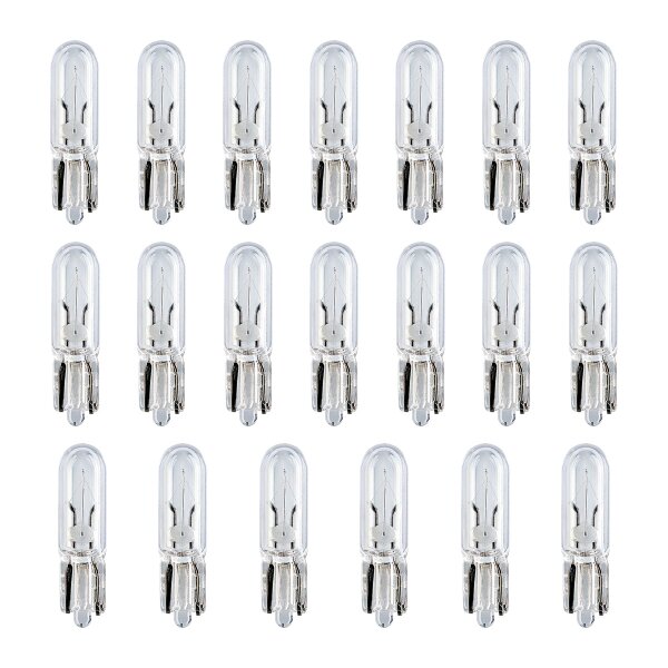 20 Glühlampen 12V mit Glasquetschsockel 18,6lm OSRAM ORIGINAL LINE für PKW