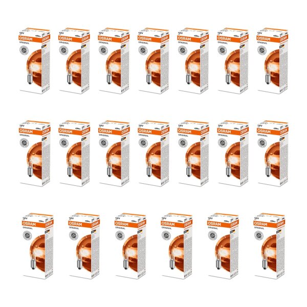 20 Glühlampen 80lm OSRAM ORIGINAL MINIWATT passend für diverse PKW