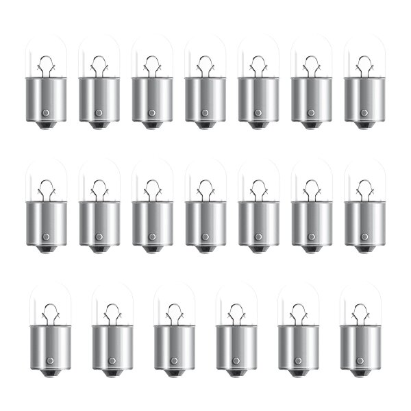 20 Glühlampen R10W 12V mit Metallsockel OSRAM ORIGINAL LINE passend für PKW