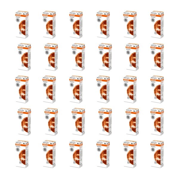 30 Bulbs W5W 24V with glass pinch base OSRAM ORIGINAL LINE for various vehicles