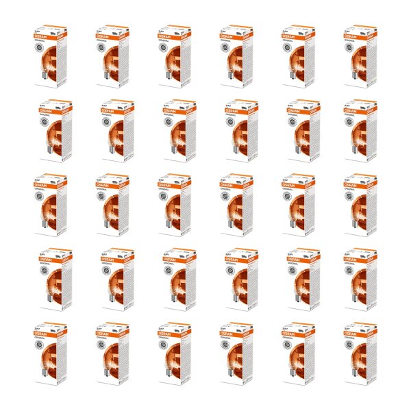 30 Glühlampen für Blinkleuchte Sockel 24V 15W BA15s OSRAM für PKW