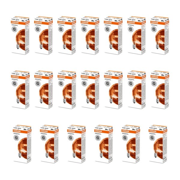 20 Glühlampen T4W 24V Licht-Experte OSRAM ORIGINAL LINE passend für diverse PKW