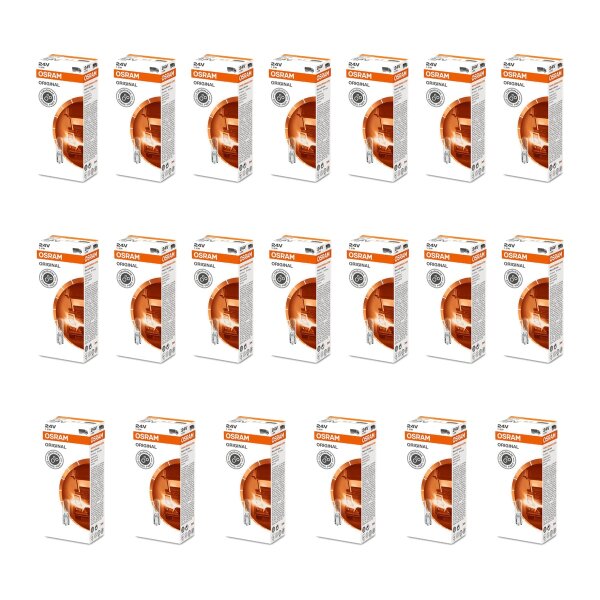 20 Bulbs 24V 7.5lm OSRAM ORIGINAL LINE suitable for various cars