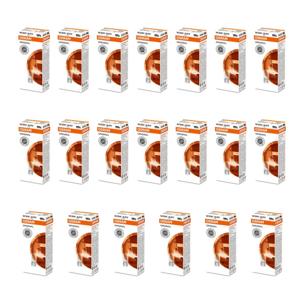 20 Glühlampen W3W 24V Licht-Experte OSRAM ORIGINAL LINE passend für diverse PKW