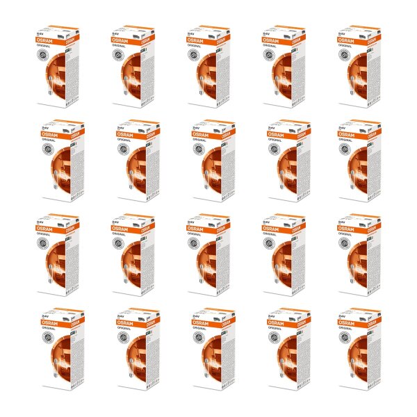 20 Glühlampen 24V Licht-Expertise OSRAM ORIGINAL FESTOON passend für diverse PKW