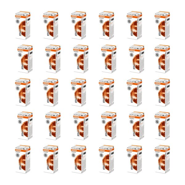 30 Glühlampen P21W 5W 24V mit Metallsockel Licht-Expertise OSRAM ORIGINAL LINE