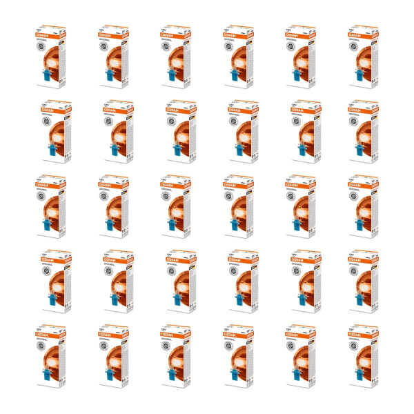 30 Bulbs 12V 6.4lm OSRAM ORIGINAL PLASTIC suitable for...