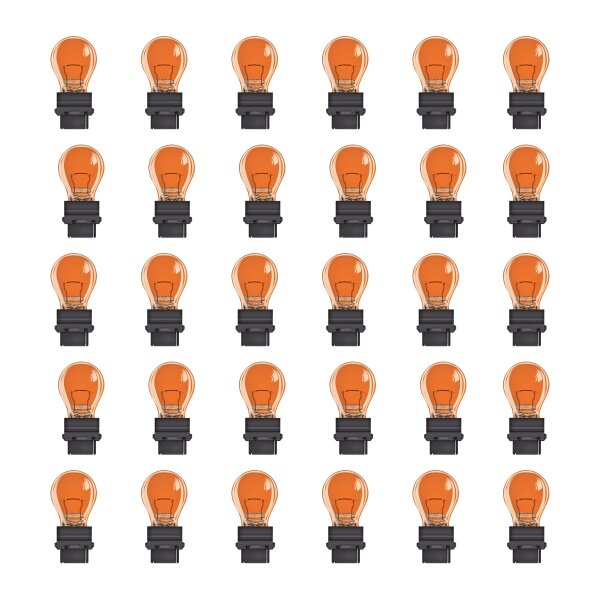 30 Bulbs PY27 7W 12V OSRAM ORIGINAL LINE suitable for...