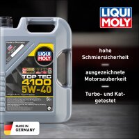 Engine Oil 5 l 5W-40 LIQUI MOLY Top Tec 4100 suitable for various vehicles