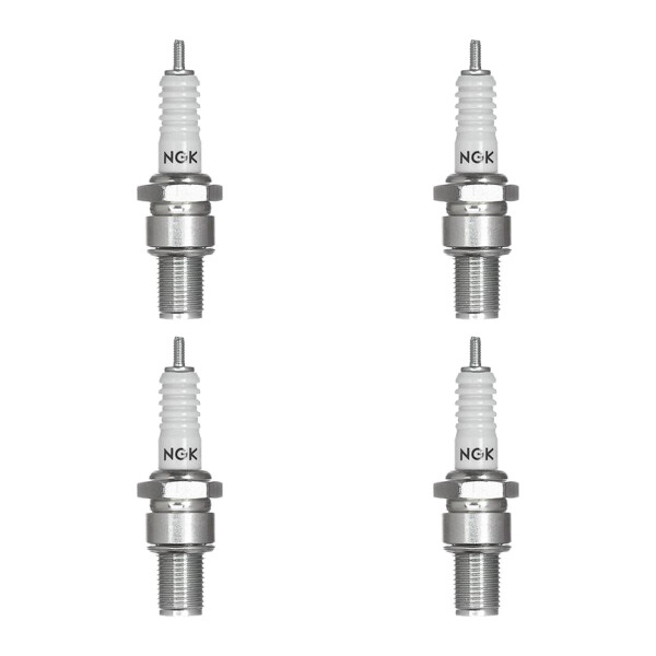 4 Spark Plugs with flat seal seat NGK aftermarket expertise for various vehicles