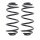 Fahrwerksfedern-Set hinten Schraubenfeder Ø 139 mm KYB für u.a. OPEL VECTRA