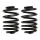 Suspension Spring set rear axle coil spring KYB IAM-Expertise for BMW 3 Series