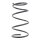 Suspension Spring set front axle coil spring Ø 183 mm KYB for TOYOTA RAV