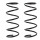 Suspension Spring set front axle coil spring KYB for e.g. NISSAN TIIDA