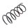 Suspension Spring set front axle coil spring Ø 168 mm KYB for e.g. FORD MONDEO