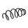 Suspension Spring set front axle coil spring KYB for e.g. OPEL ASTRA