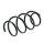 Suspension Spring set front axle coil spring KYB for e.g. SKODA SUPERB