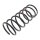 Suspension Spring set front axle Ø 143 mm KYB for e.g. SKODA FAVORIT