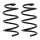 Suspension Spring set front axle coil spring KYB for e.g. OPEL MOVANO