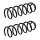 Suspension Spring set front axle coil spring Ø 115 mm KYB for e.g. MB C-KLASSE